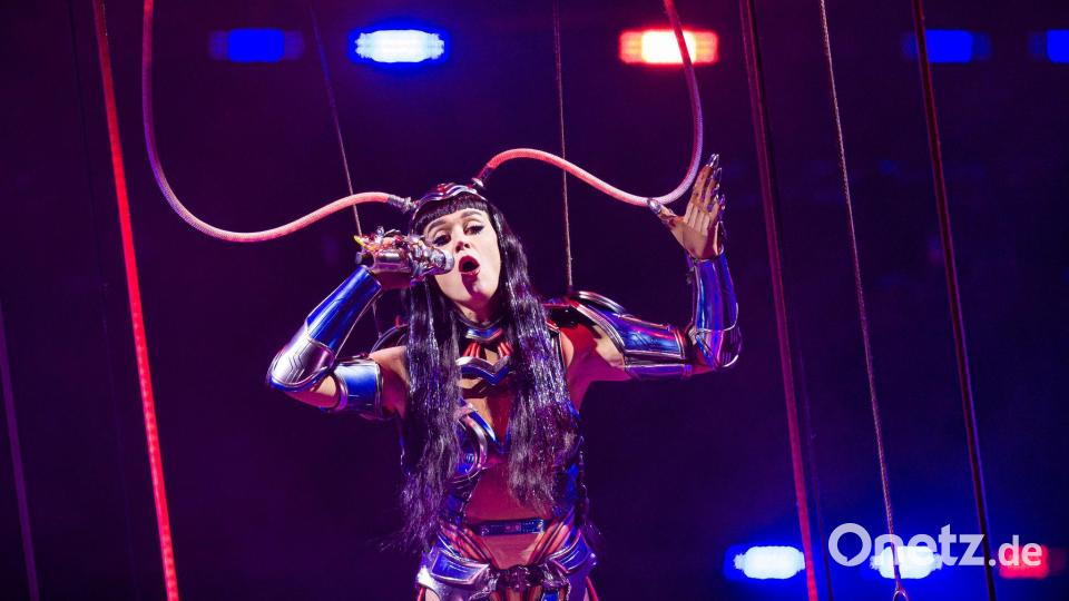 Vier Konzerte der Sängerin sind in Deutschland geplant, nach Perrys Auftritt in Hannovers ZAG-Arena sollen Auftritte in Berlin (21. Oktober), Köln (23. Oktober) und München (31. Oktober) folgen. Bild: Moritz Frankenberg/dpa