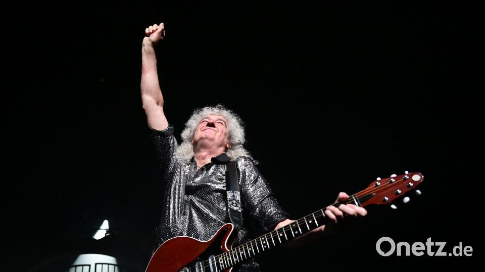 Brian May lieferte sein legendäres Solo zu „Bohemian Rhapsody“ Bild: Bernd Weißbrod/dpa