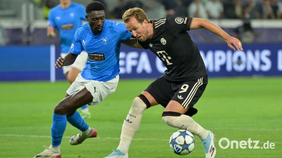 Bayern-Torjäger Harry Kane (r.) - hier in der Champions League auf Zypern - ist in einer Ausnahme-Form. Bild: Peter Kneffel/dpa