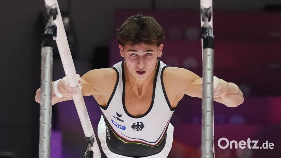 Timo Eder zeigte einen stabilen Mehrkampf. Bild: Dita Alangkara/AP/dpa