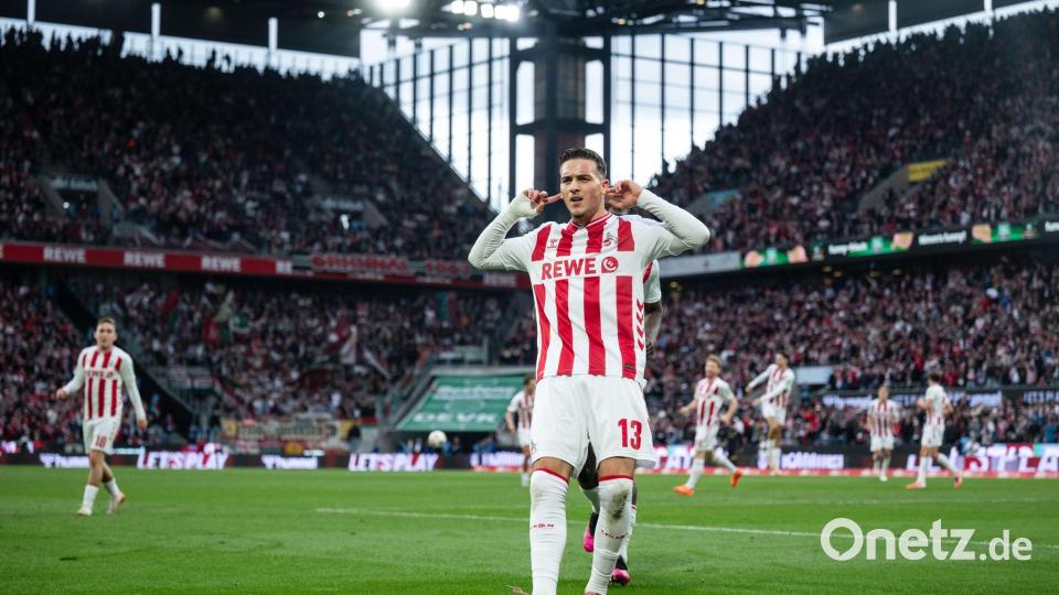 Lässt sich in Köln feiern: Said El Mala. Bild: Marius Becker/dpa