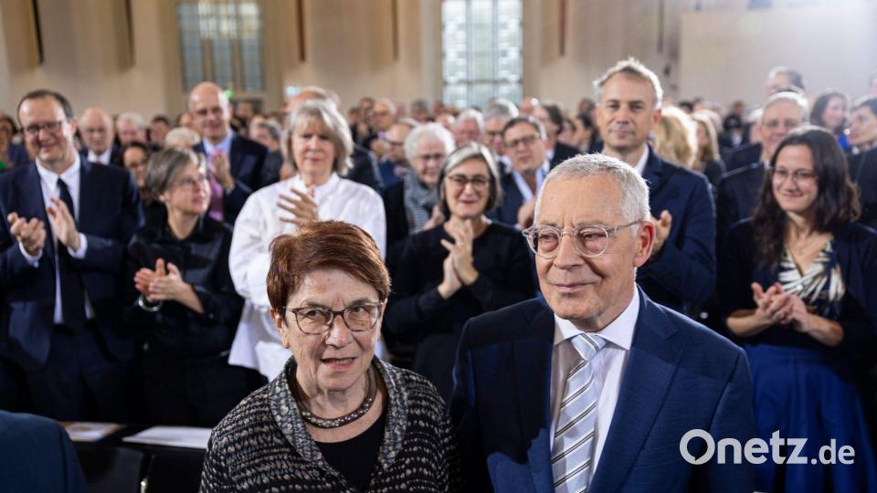 Karl Schlögel und seine Frau Sonja Margolina. Bild: Hannes P. Albert/dpa pool/dpa