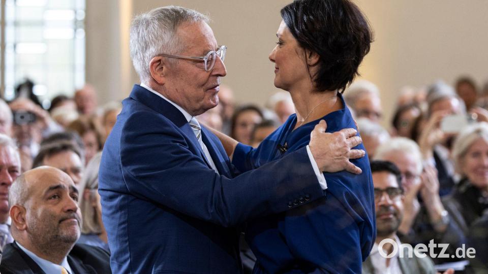 Katja Petrowaskaja: „Danke, dass Sie sich immer wieder zu Wort melden.“ Bild: Hannes P. Albert/dpa pool/dpa