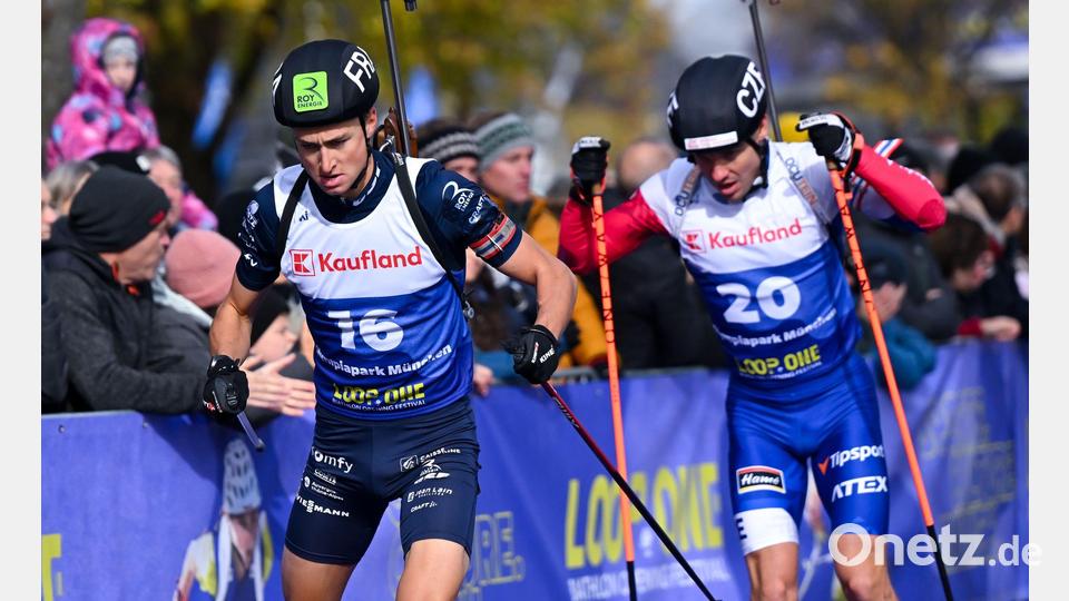 Eric Perrot (l) gewinnt das erste Loop-One-Festival. Bild: Sven Hoppe/dpa