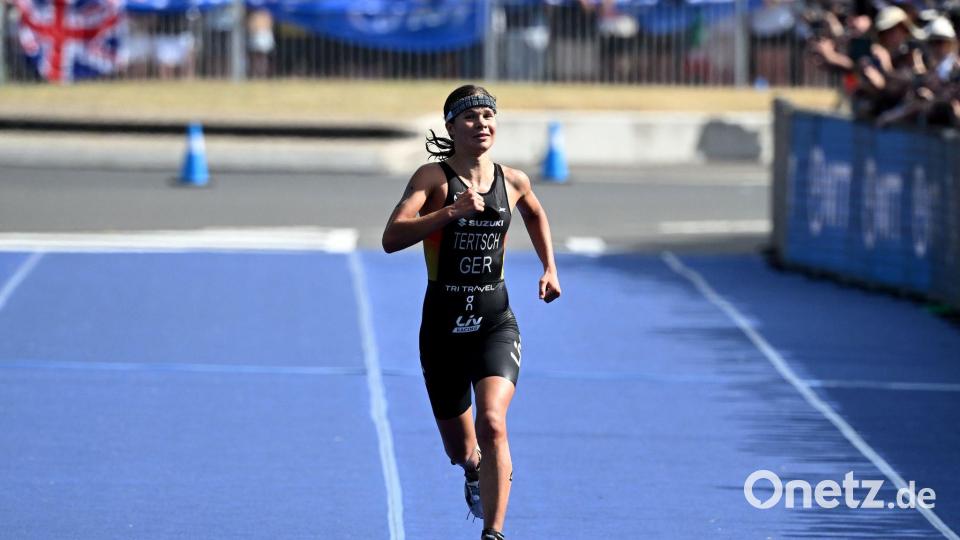 Im Sprint zum WM-Titel: Lisa Tertsch Bild: Dean Lewins/AAP/dpa