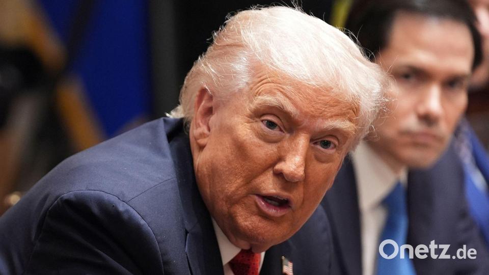 Trump geht von Rebellen innerhalb der Hamas aus. Bild: Evan Vucci/AP/dpa