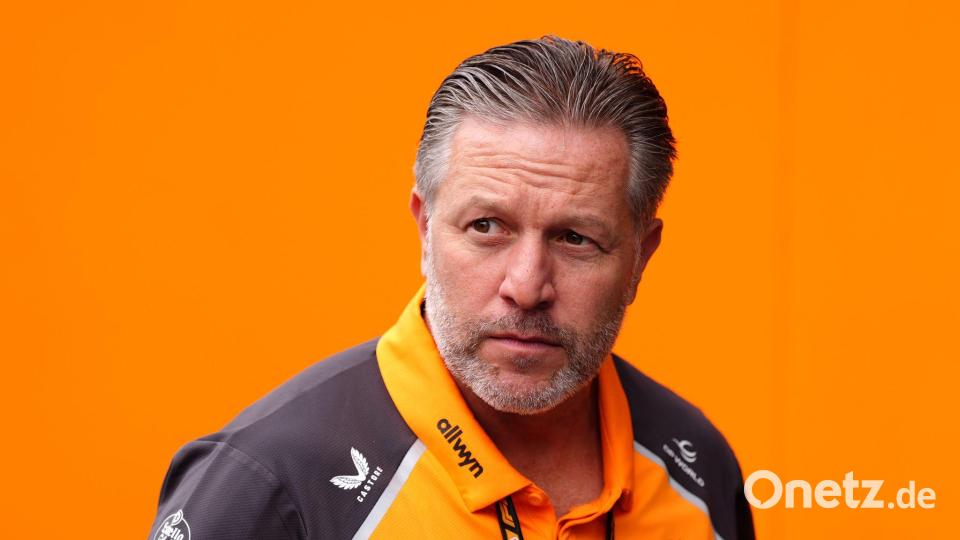 Auch beim McLaren-Boss Zak Brown werden die Sorgenfalten größer. Bild: Bradley Collyer/PA Wire/dpa