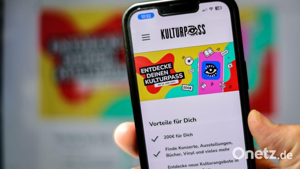 Die Website für den Kulturpass für deutsche Jugendliche. Bild: Jan Woitas/dpa