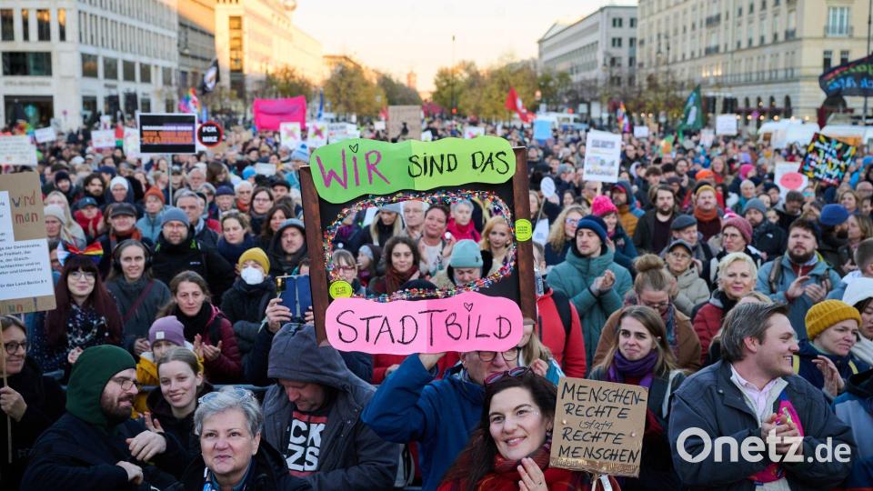 In Berlin und Kiel sind Demonstrationen zu den Merz-Äußerungen geplant. Bild: Annette Riedl/dpa