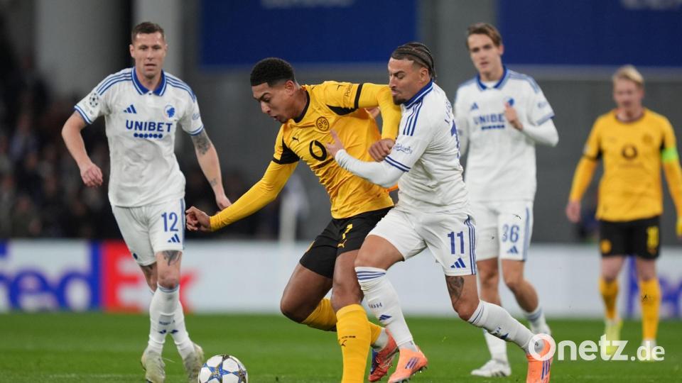 Jobe Bellingham spielte von Anfang an. Bild: Marcus Brandt/dpa