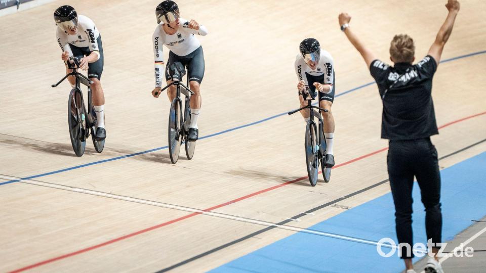 2024 gab es endlich wieder eine WM-Medaille für den Vierer. (Archivbild) Bild: Mads Claus Rasmussen/Ritzau Scanpix Foto/AP/dpa