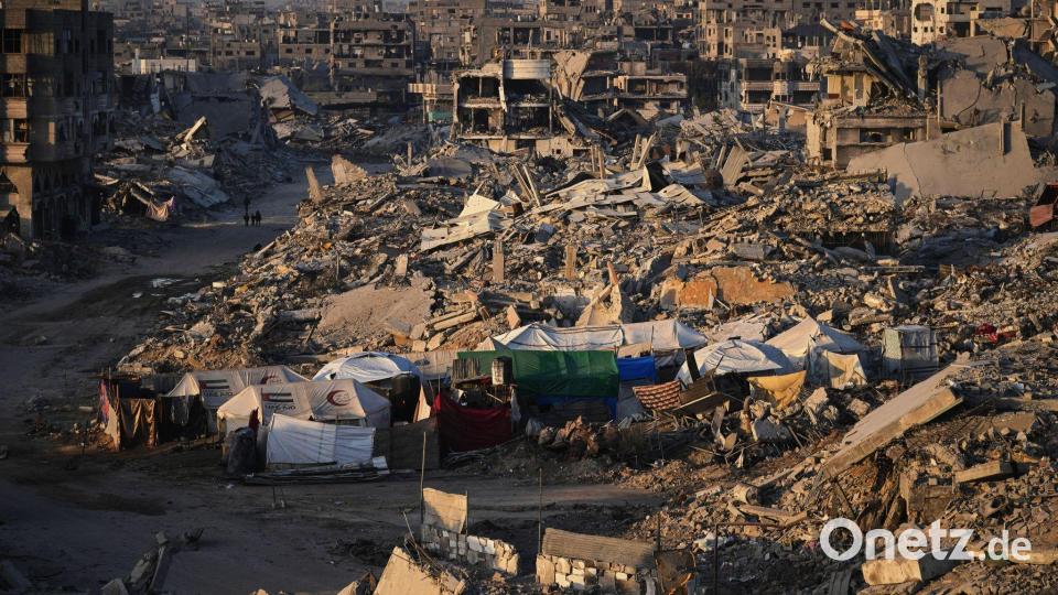 Ein großer Teil des Gazastreifens ist zerstört. Bild: Abdel Kareem Hana/AP/dpa