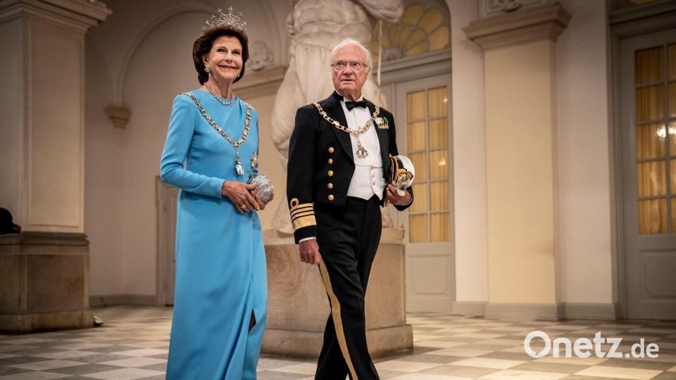 Schwedens König Carl XVI. Gustaf und die aus Heidelberg stammende Königin Silvia. (Archivbild) Bild: Mads Claus Rasmussen/Ritzau Scanpix/AP/dpa