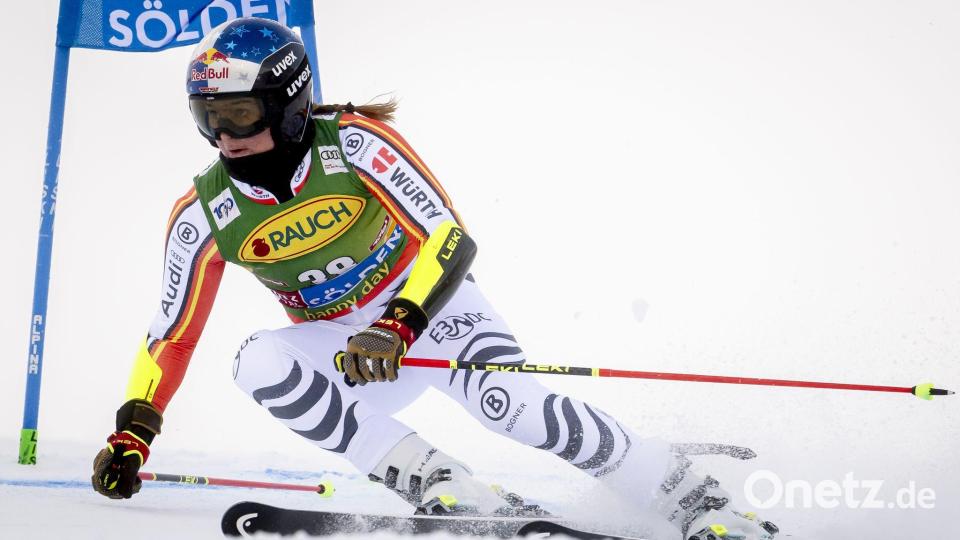 Emma Aicher gewann in der vorigen Saison ihre ersten Weltcup-Rennen. Bild: Jean-Christophe Bott/KEYSTONE/dpa
