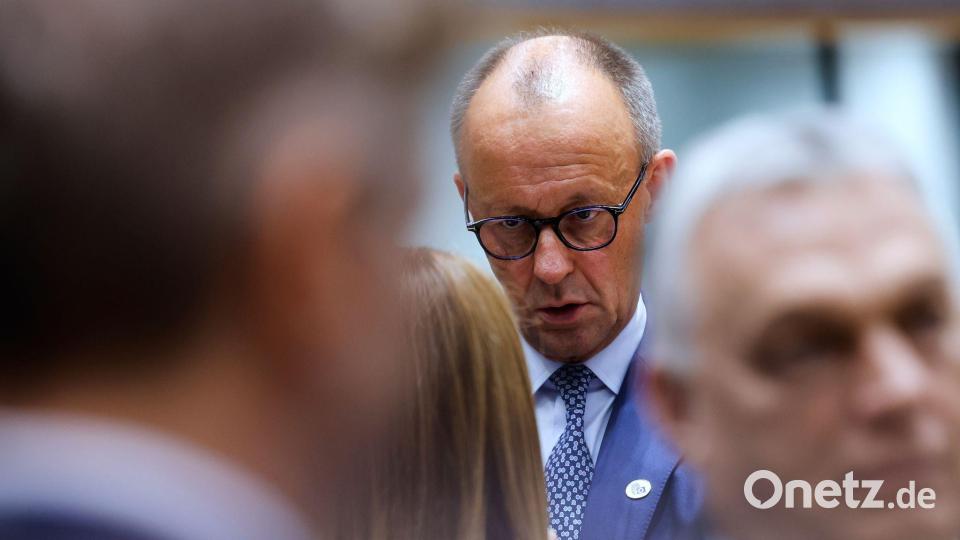 Bundeskanzler Friedrich Merz ist einer der Vorkämpfer, wenn es um die Nutzung russischer Vermögenswerte geht. Bild: Geert Vanden Wijngaert/AP/dpa