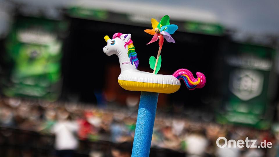 Mehr als Kitsch: das Einhorn besitzt auch eine Symbolkraft. (Symbolbild) Bild: Moritz Frankenberg/dpa