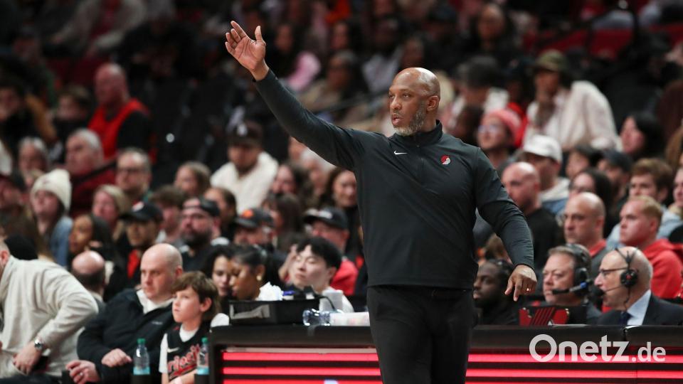 Portlands Trainer Chauncey Billups wurde im Zuge von Untersuchungen zu illegalem Glücksspiel festgenommen. Bild: Amanda Loman/AP/dpa