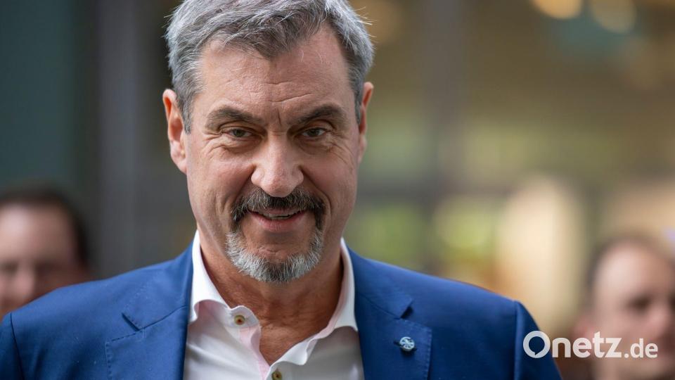 CSU-Chef Söder sieht die Demokratie in Gefahr - die AfD zu stoppen sei eine gesamtgesellschaftliche Aufgabe, die CSU ein konservatives Bollwerk gegen radikale Kräfte. (Archivbild) Bild: Peter Kneffel/dpa