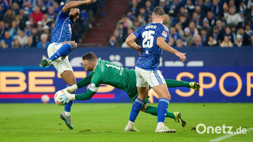 Darmstadts Torhüter Schuhen stand häufig im Mittelpunkt. Bild: Bernd Thissen/dpa