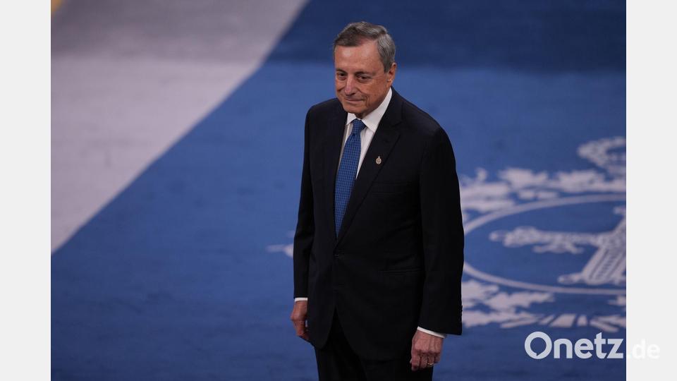 Draghi sprach sich angesichts einer zunehmend polarisierten Welt für ein Europa der zwei Geschwindigkeiten aus. Bild: Miguel Osés/AP/dpa