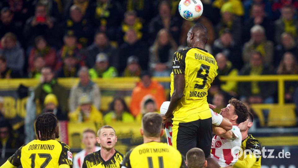 Glücklos: BVB-Stürmer Serhou Guirassy. Bild: Bernd Thissen/dpa