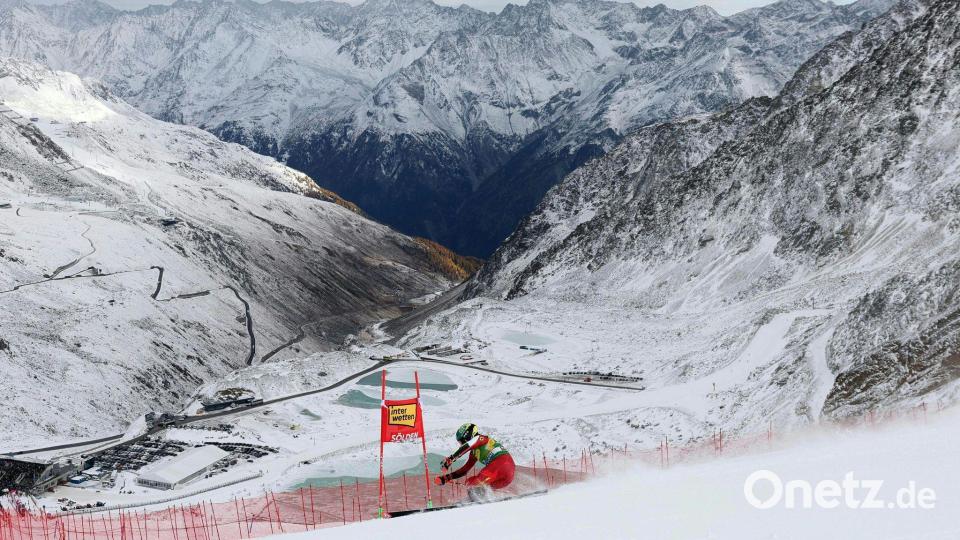 Die Österreicherin Julia Scheib feierte in Sölden ihren ersten Weltcup-Sieg. Bild: Expa/Johann Groder/APA/dpa