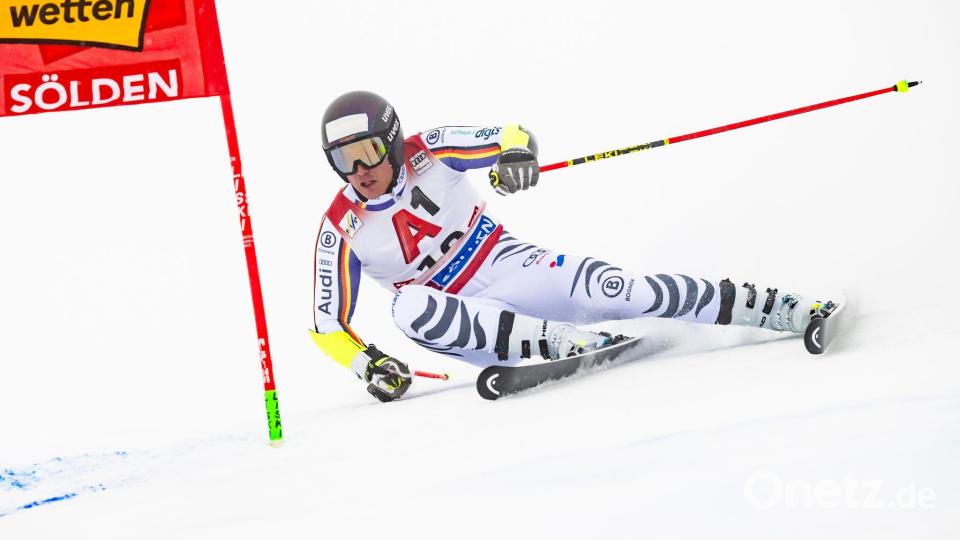 Bester Deutscher beim Saisonauftakt in Sölden: Anton Grammel. Bild: Gian Ehrenzeller/KEYSTONE/dpa