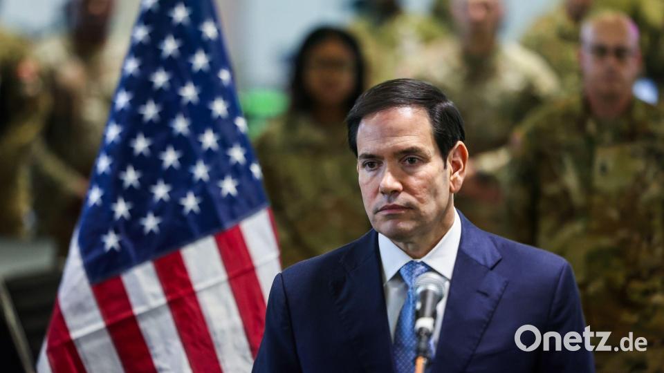 Die USA wollen nach Worten von Außenminister Rubio sicherstellen, dass die Waffenruhe hält. Bild: Fadel Senna/Pool AFP via AP/dpa
