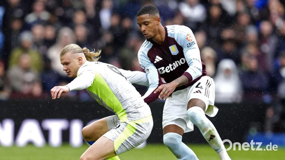 Haalands Treffer (l.) zählte nicht. Bild: Nick Potts/PA/AP/dpa