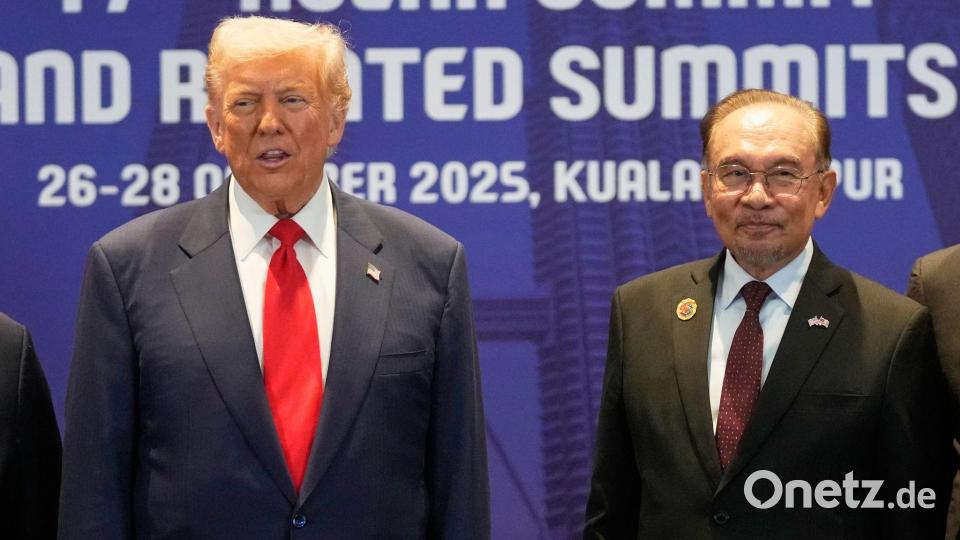 Trump ist Ehrengast bei Asean-Gipfel in Malaysia. Bild: Mark Schiefelbein/AP/dpa