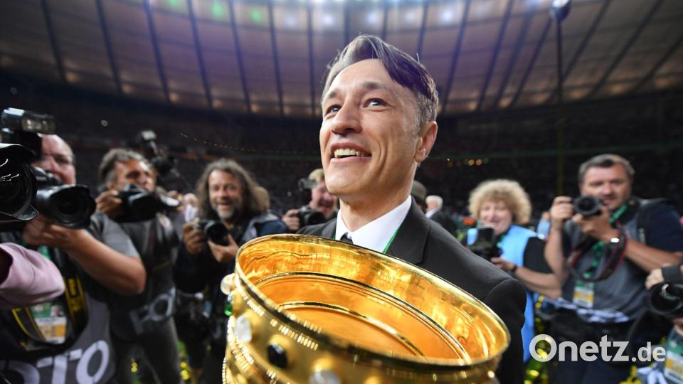 Niko Kovac holte 2018 mit Eintracht Frankfurt den DFB-Pokal. (Archivbild) Bild: Arne Dedert/dpa