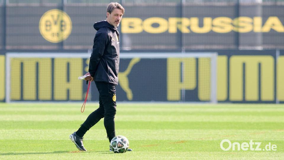 Trainer Niko Kovac möchte mit Borussia Dortmund im DFB-Pokal weit kommen. (Archivbild) Bild: Bernd Thissen/dpa