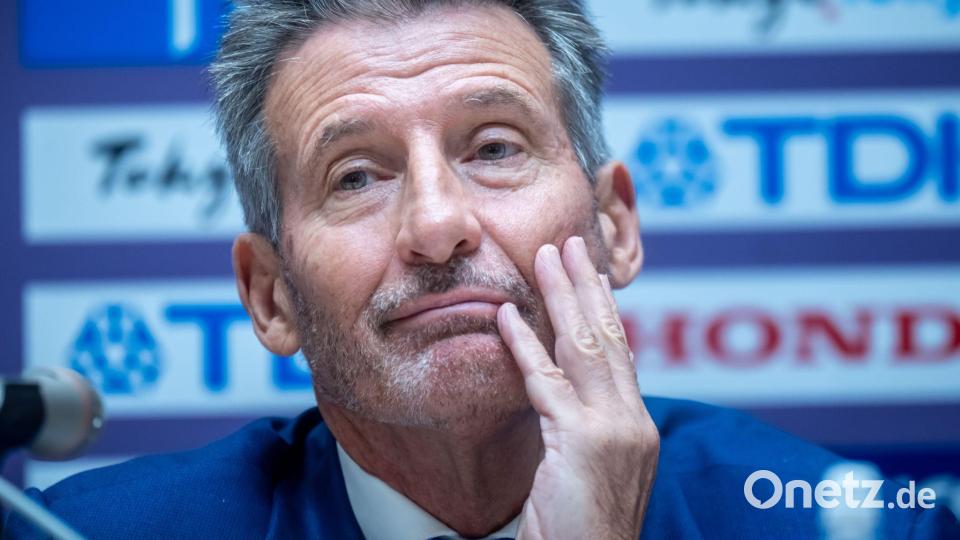 Der Präsident des Leichtathletik-Weltverbandes, Sebastian Coe, unterstützt eine Laufband-WM. Bild: Michael Kappeler/dpa