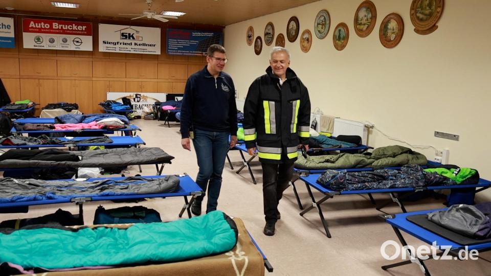 Im Schützenhaus in Pullenreuth wurden die Einsatzkräfte untergebracht. Bild: rw