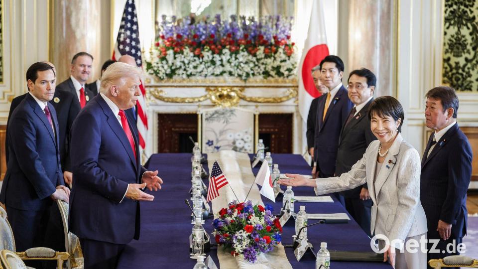 USA und Japan stärken ihr Bündnis. Bild: Franck Robichon/EPA Pool/dpa