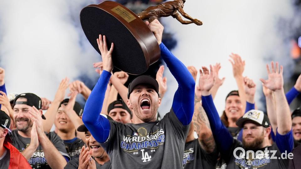 Sorgte für die Entscheidung und will wie im Vorjahr den Titel holen: Freddie Freeman. Bild: Ashley Landis/AP/dpa