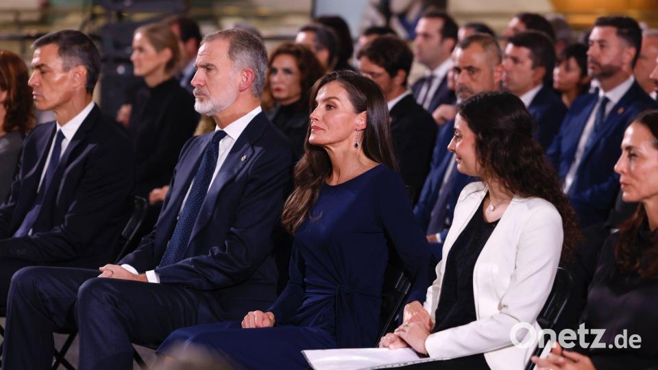 Spaniens König Felipe VI. sprach in seiner Rede von dem immensen Schmerz über den Tod von insgesamt 237 Menschen. Bild: Rober Solsona/EUROPA PRESS/dpa