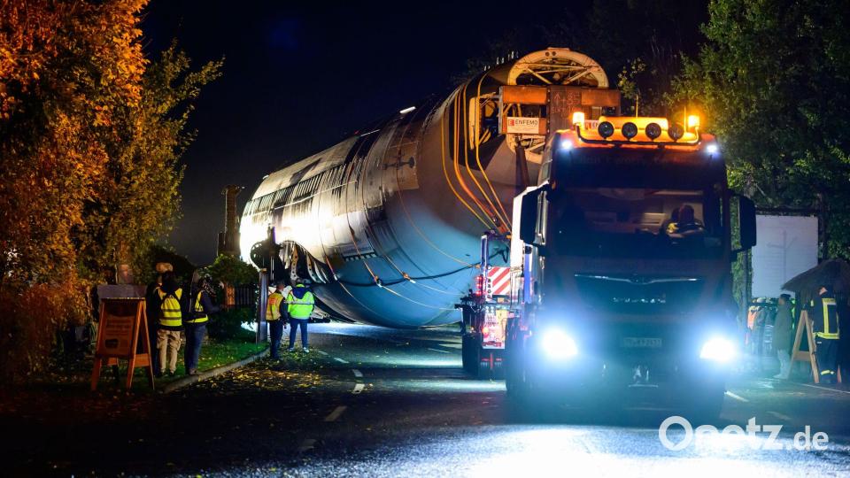 Die Transportstrecke führte auf einer Länge von rund 1,8 Kilometern durch das Landschaftsschutzgebiet. Bild: Philipp Schulze/dpa