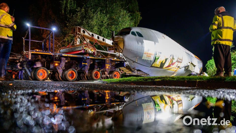 Im Spätsommer 2026 soll aus dem Flugzeug ein Restaurant mit etwa 200 Sitzplätzen entstehen. Bild: Philipp Schulze/dpa