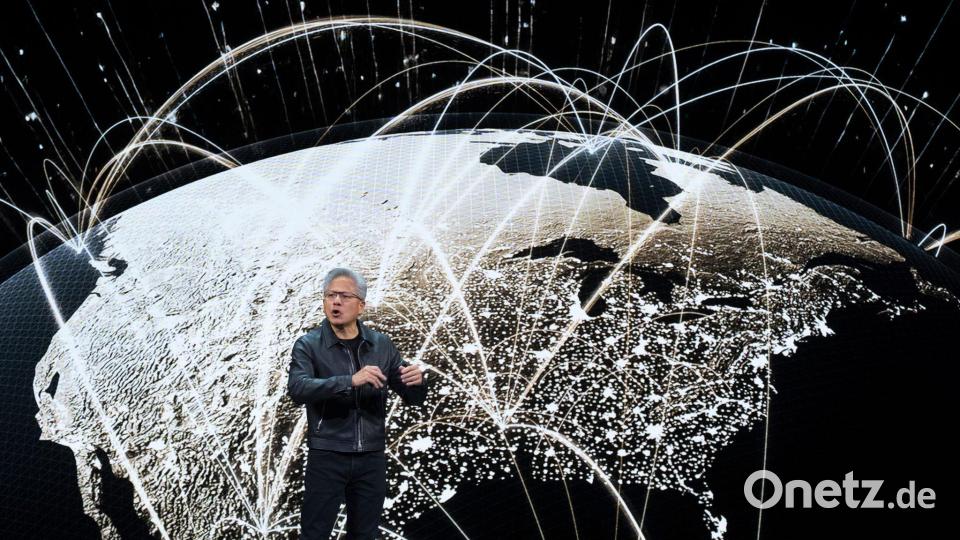 Nvidia-Chef Jensen Huang gelang es, ein gutes Verhältnis zu US-Präsident Donald Trump aufzubauen. Bild: Manuel Balce Ceneta/AP/dpa