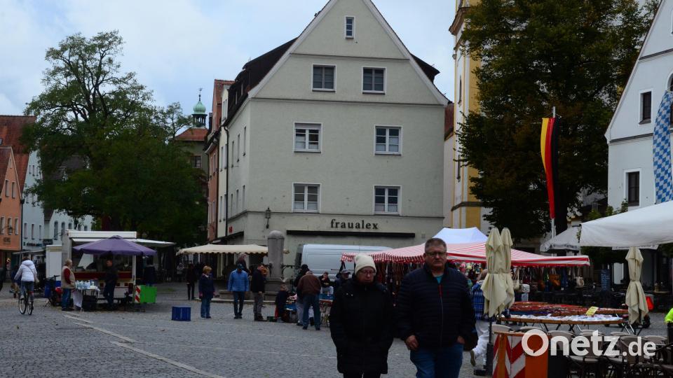 Nicht viel los war am Sonntag auf dem Michaelimarkt in der Fußgängerzone. Bild: Kunz