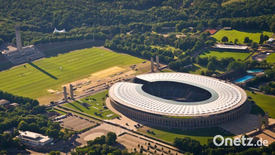 Im Olympiastadion findet am 23. Mai das Endspiel um den DFB-Pokal statt. Bild: Ole Spata/dpa