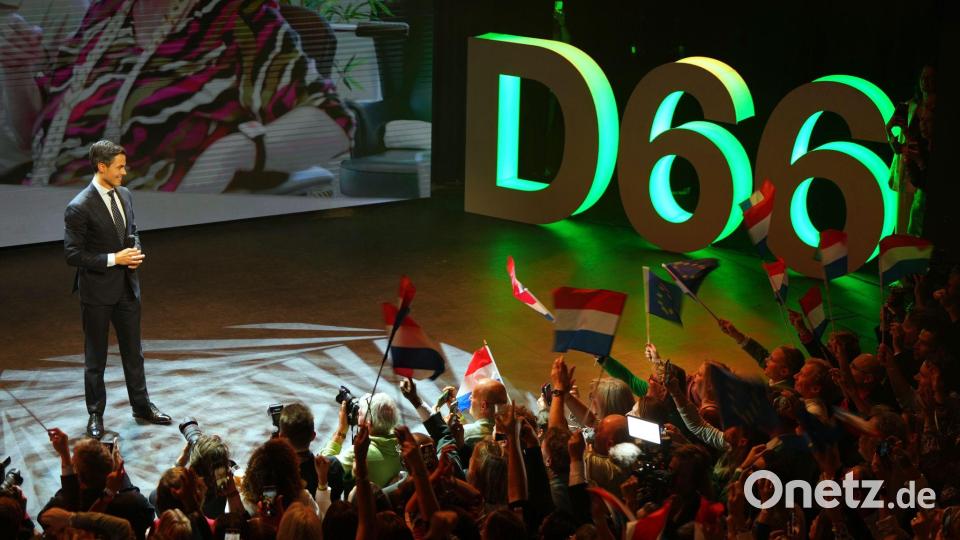 Rob Jetten könnte der nächste Regierungschef werden. Bild: Peter Dejong/AP/dpa