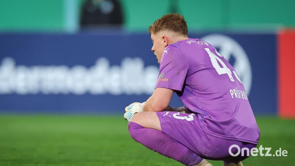 Wird er die Nummer 1? Silas Prüfrock spielte im Pokal. Bild: Daniel Karmann/dpa