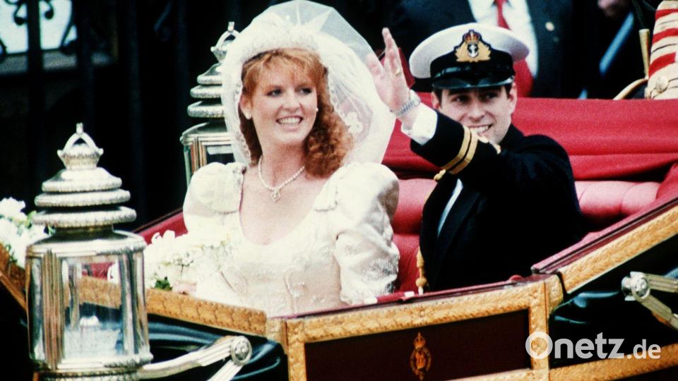 Andrew und Ferguson heirateten fünf Jahre nach Charles und Diana. (Archivbild) Bild: -/epa/dpa
