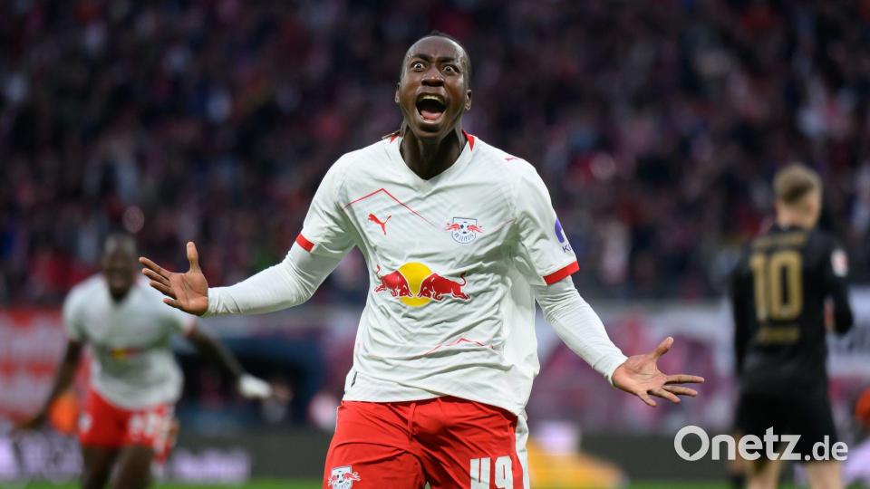 War an zwei Toren beteiligt: Yan Diomande Bild: Hendrik Schmidt/dpa