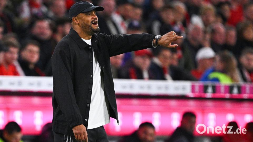 Trainer Vincent Kompany schonte viele Stars fürs PSG-Match. Bild: Tom Weller/dpa