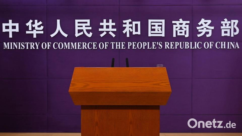 Zu weiteren Details machte die Chinas Handelsministerium keine Angaben. (Archivbild) Bild: Johannes Neudecker/dpa