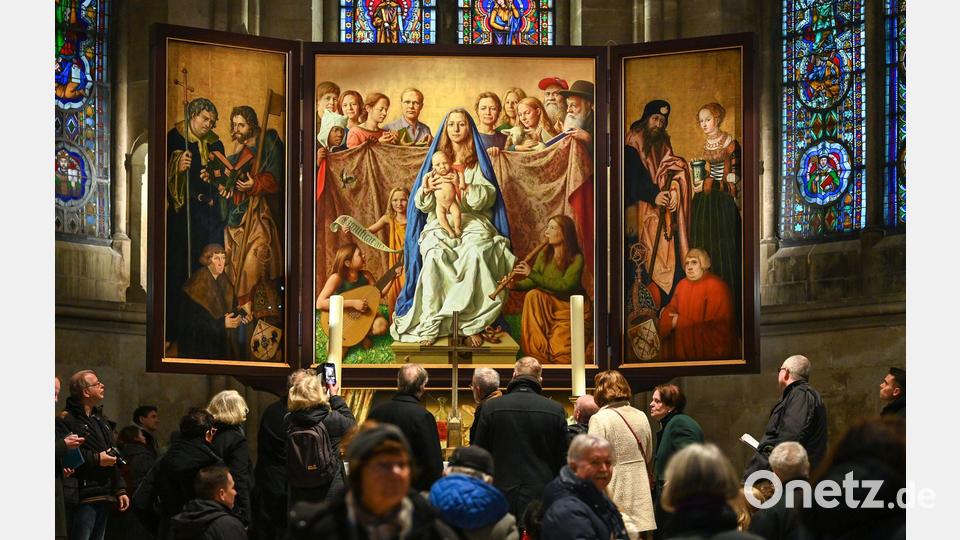 Bislang stand der Altar im Dom von Naumburg. (Archivbild) Bild: Heiko Rebsch/dpa