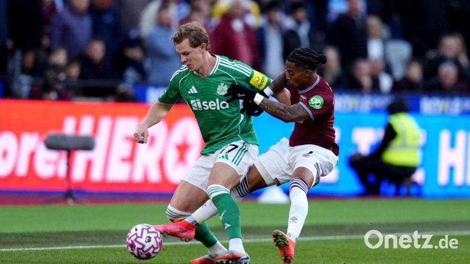 West Ham und Newcastle lieferten sich viele enge Zweikämpfe. Bild: John Walton/PA Wire/dpa